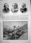 Old Print Church Huddleston Cottesloe 1890 Valley San Roque Tafira Canary 19th