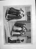 Antique Print 1890 Constitutional Night Nurses Hospital Outpatients Taylor 19th