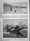 Old 1890 Karaoul Yenisei River Seal Hunting Kara Sea Siberia Biscaya Victorian