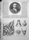 Old 1891 Heinrich Schliemann Excavations Hissarlik Homeric Ilium Fire Victorian