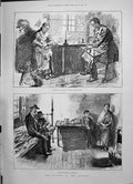 Old 1891 Distress East-End London Famine Lancashire Miller'S Court Wh Victorian