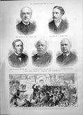 Old 1891 Railway Strike Scotland Motherwell Sandford Iveagh Quain Bro Victorian