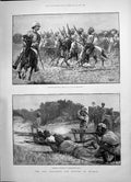 Antique Print 1891 Burmah War Mounted Infantry Siers Mrs Drummond Ireland 19th