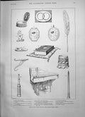 Old 1891 Relics Guelph Exhibition New Gallery Regents Street Garrick Victorian