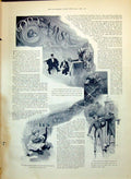 Original Old Antique Print 1891 Story Illustration Dreams Jerome Children Emily
