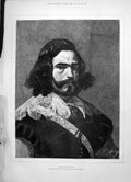 Antique Print 1891 Portrait Adrian Pulido Pareja Velasquez National Gallery