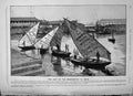 Antique Old Print 1891 Beechams Pills Proprietary Medicine Times India Yachts