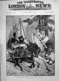 Old 1891 Travelling Siberia Mail Sledge Transport Horses Yeniseisk Kr Victorian