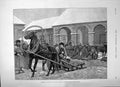 Antique Print 1891 Siberia Scene Corner Market Yeniseisk Horse Sledge Cart 19th