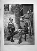 Antique Print 1891 Young Boy Recruit Prince Wales War Sier Manipur Grimwood