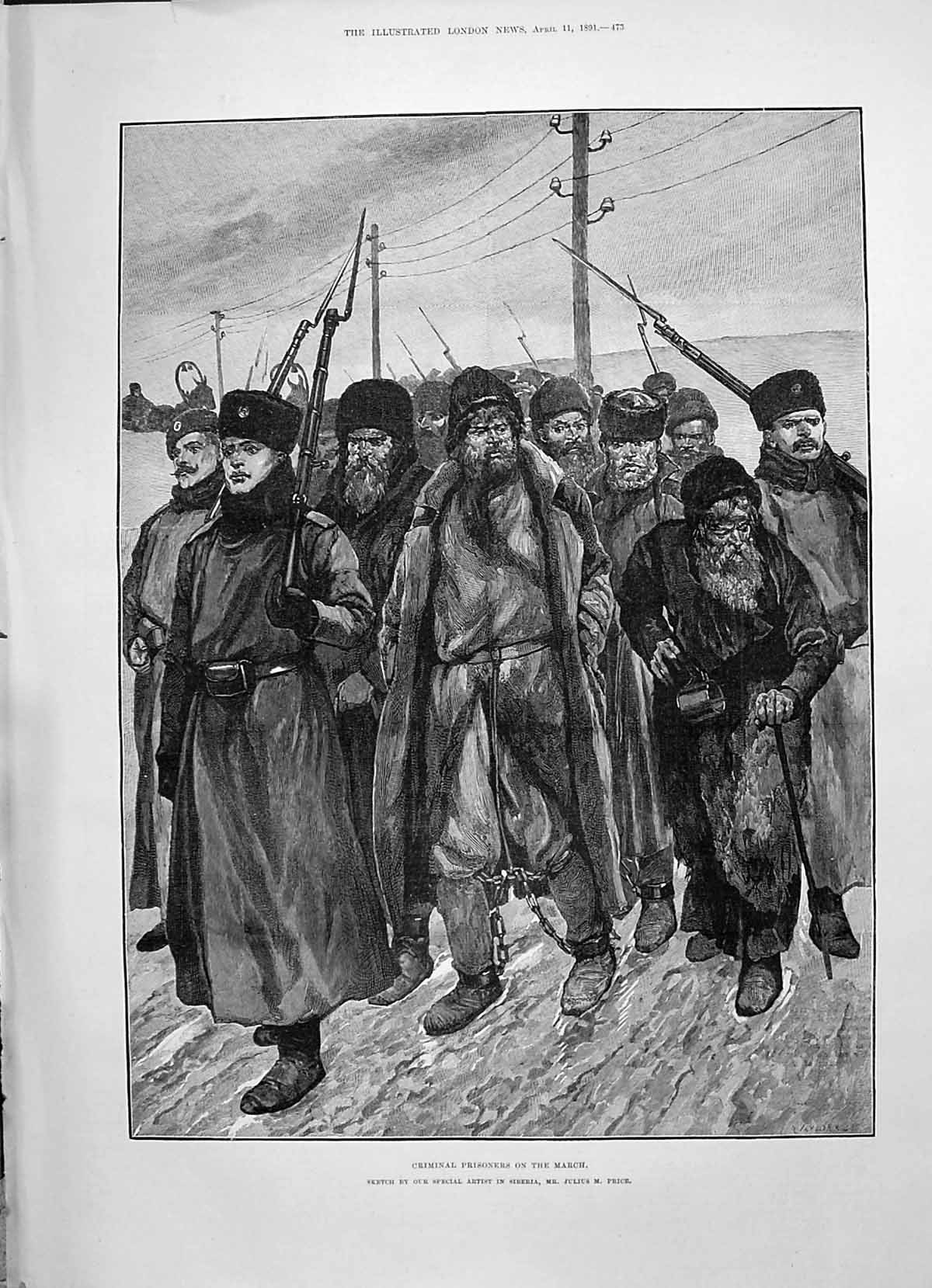 Old 1891 Criminal Prisoners Marching Price Antiquarian Thebes Egypt I Victorian