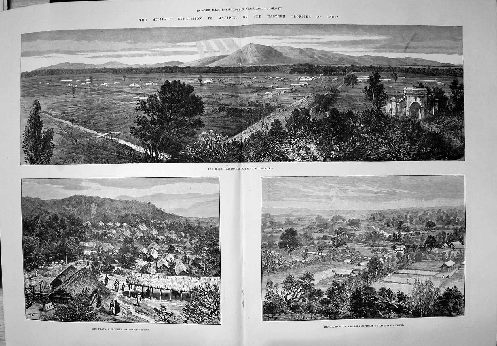 Old 1891 British Cantonments Langtobal Manipur Thobal Mao Thana FortVictorian