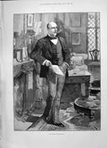 Original Old Antique Print 1891 Portrait Mr Pinero Dramatist Wilson Fine Art