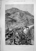 Old 1891 Civil War Chile Hauling Armstrong Gun Fort Valdivia Valparai Victorian