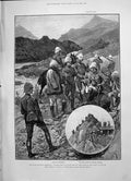 Old 1891 Black Mountains Expedition General Elles Shringri Colonel Br Victorian