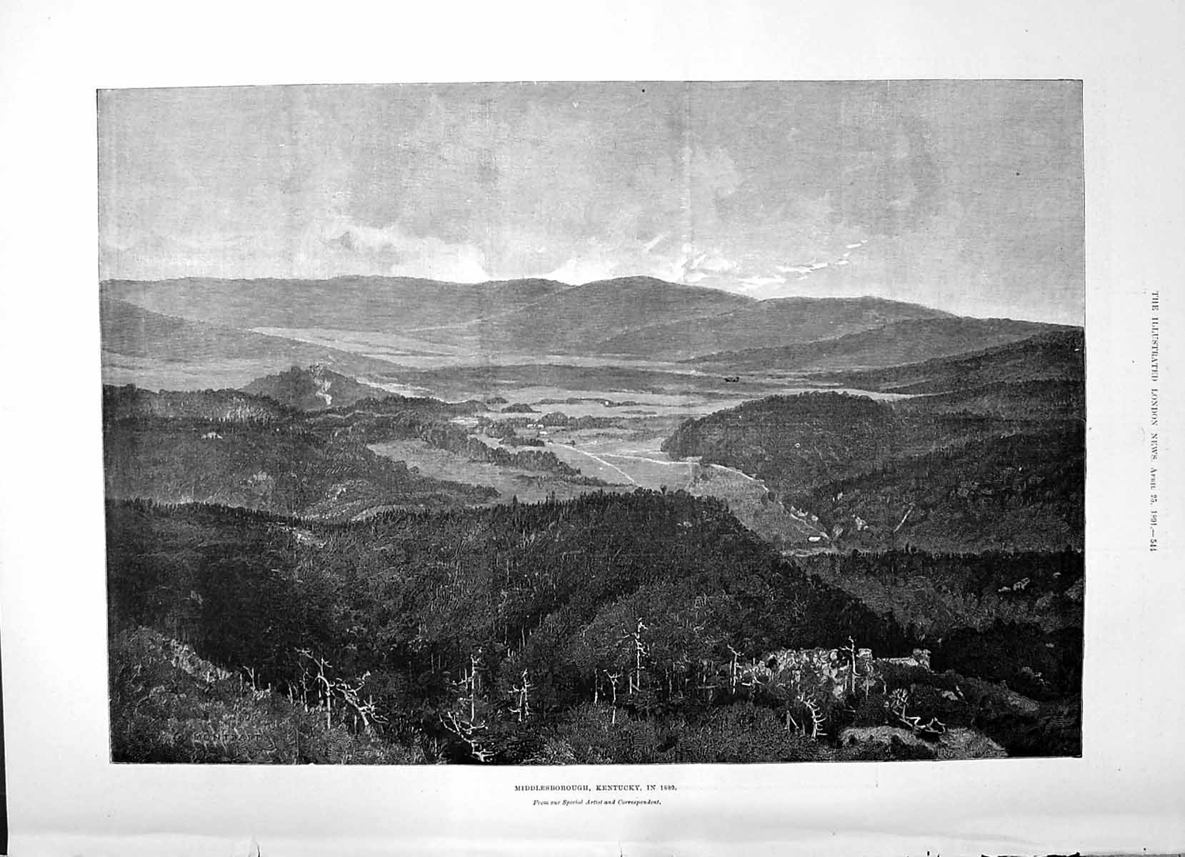 Old 1891 View Middlesborough Kentucky Theatre Dowie Ulusia Iwan Karpa Victorian