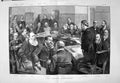 Old 1891 Labour Commission Earl Derby Hartington Courtney Gorst Hicks 19th