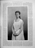 Old Antique Print 1891 Portrait Miss Eames Juliette Romeo Theatre Actress 19th