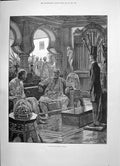 Old 1891 Scene Indian Nawab Woodville Derbyshire Joynson Blavatsky Po Victorian