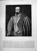 Old 1891 Sir Walter Raleigh Swords Epaulettes Midshipman Admiral Ship Victorian
