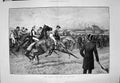 Antique Print 1891 Derby Horse Racing Jockeys Spectators Start Line Wollen