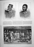 Old 1891 Emissaries Africa Hulunmato Umfetinteni Manipur Prisoners Go Victorian