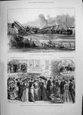 Old 1891 Train Crash Monchenstein Bale Duke Teck Wedding Richmond Abb Victorian