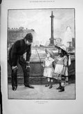 Old 1891 Poaching Children Fishing Fountain Policeman Taylor Archbish Victorian