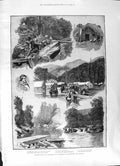 Antique Print 1891 Pelorus Sound Gfields Mahakipawa Marlborough New Zealand