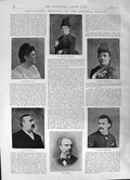 Antique Print 1891 Handel Festival Crystal Palace Albani-Gye Cairo Fair Duk