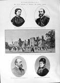 Old 1891 Windsor Park Royal Wedding Bride'S Parents Prince Princess C Victorian