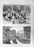Old 1891 German Emperor Empress London Royal Albert Hall Robert Burns Victorian