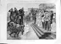 Old 1891 German Emperor Crystal Palace Visit Fire Brigades Review Hat Victorian