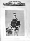 Original Old Antique Print 1891 Naples Prince Italy Crown Heir Portrait Uniform