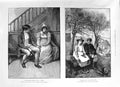 Old Print 1891 Quakers Wooing Bayes Cupboard Love Flora Reid Gsmiths New 19th