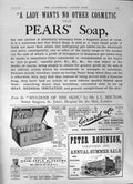 Antique Old Print 1891 Pears Soap Parkins Robinson Fry'S Cocoa GNugget Guiana