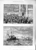 Old 1891 John Robinson Memorial Leyden Torpedo-Catchers Ellis Stephen Victorian