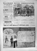 Old Print 1891 Elliman'S Royal Embrocation Horses Swain Ellis Soda Water 19th