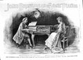 Original Old Antique Print 1891 Advertisement John Brinsmead Pianos London 19th
