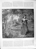 Print 1891 Jeanne D'Arc Ecoutant Outdoor Scene Jules Bastien-Lepage Ephesus Ruins