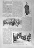 Old 1891 Irkutsk Prison Exercise-Ground Siberia Price Convict Gentlem Victorian