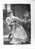 Old 1891 Roses Czachorski Woman Lady Lowell House Cambridge Massachus Victorian