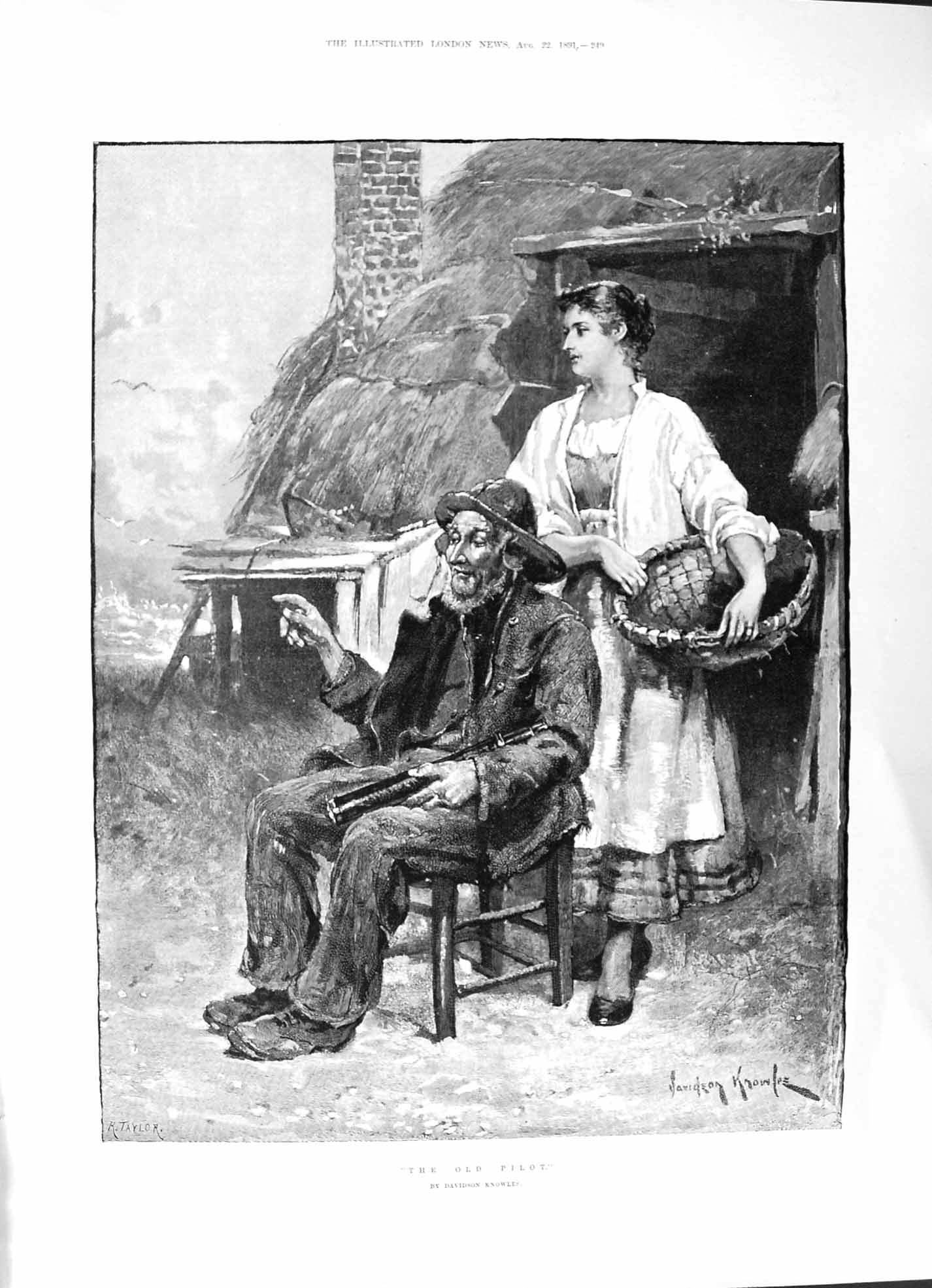 Antique Print 1891 Pilot Davidson Knowles Woman Blantyre Church Nyassaland 19th