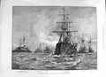 Print 1891 French Squadron Admiral Gervais Spithead Waddington Ambassador Clan