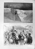 Old 1891 Accident Mont Blanc Rothe Empress Frederick Wales Prince Geo Victorian