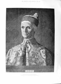 Antique Old Print 1891 Venice Leonardo Loredano Portrait William Des Voeux Ho