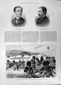 Old 1891 Rose Partridge Argyll Sutherland Highlanders Bowlby Carter V Victorian