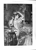 Old 1891 Boudoir Czachorski Beautiful Lady Woman Memorial Christopher Victorian