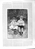Old Antique Print 1891 Pair Nutcrackers Children Jessopp Dwellings Nature 19th