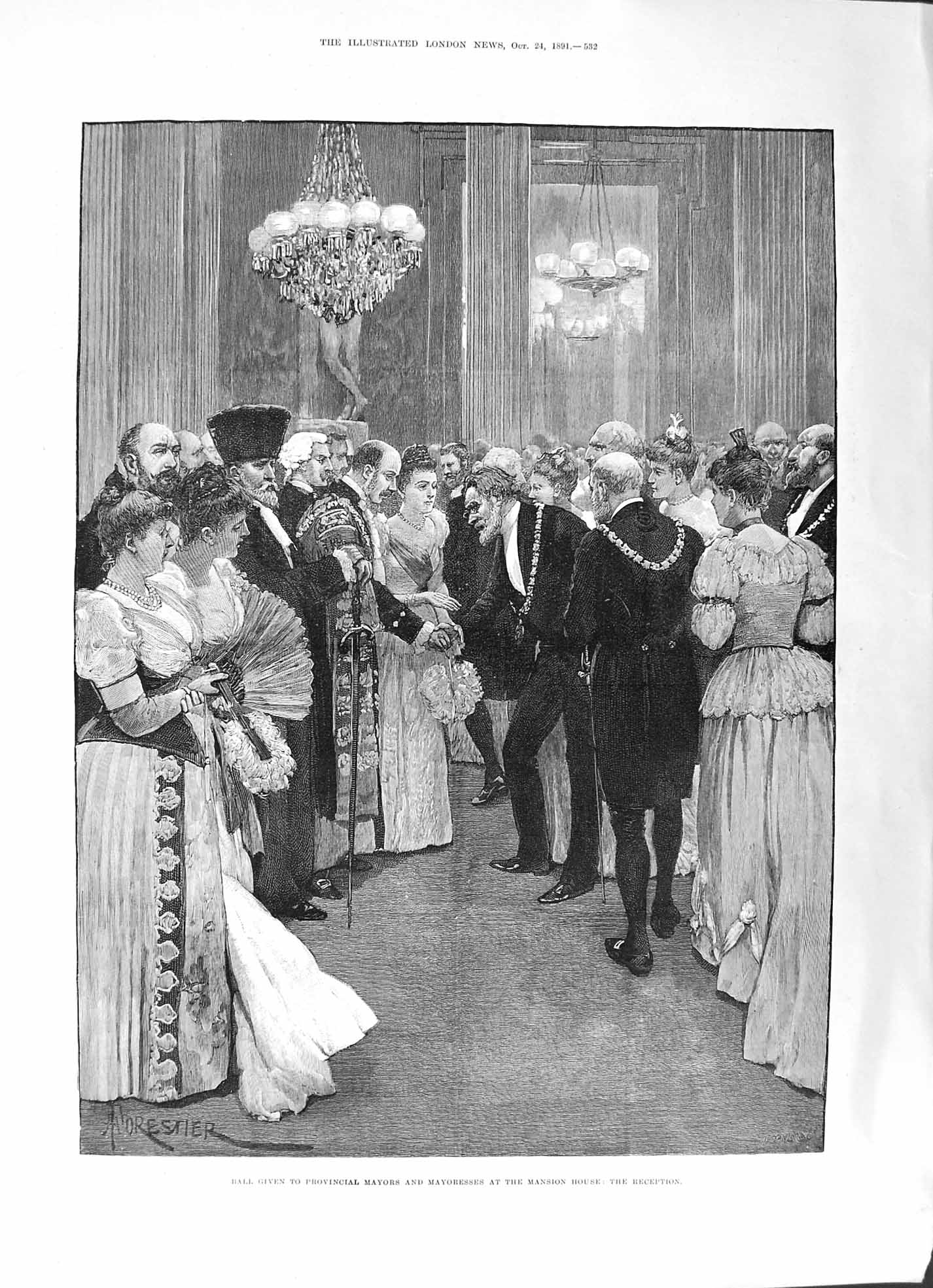 Old 1891 Provincial Mayors Mayoresses Ball Liddell Beckett Macara Dam Victorian